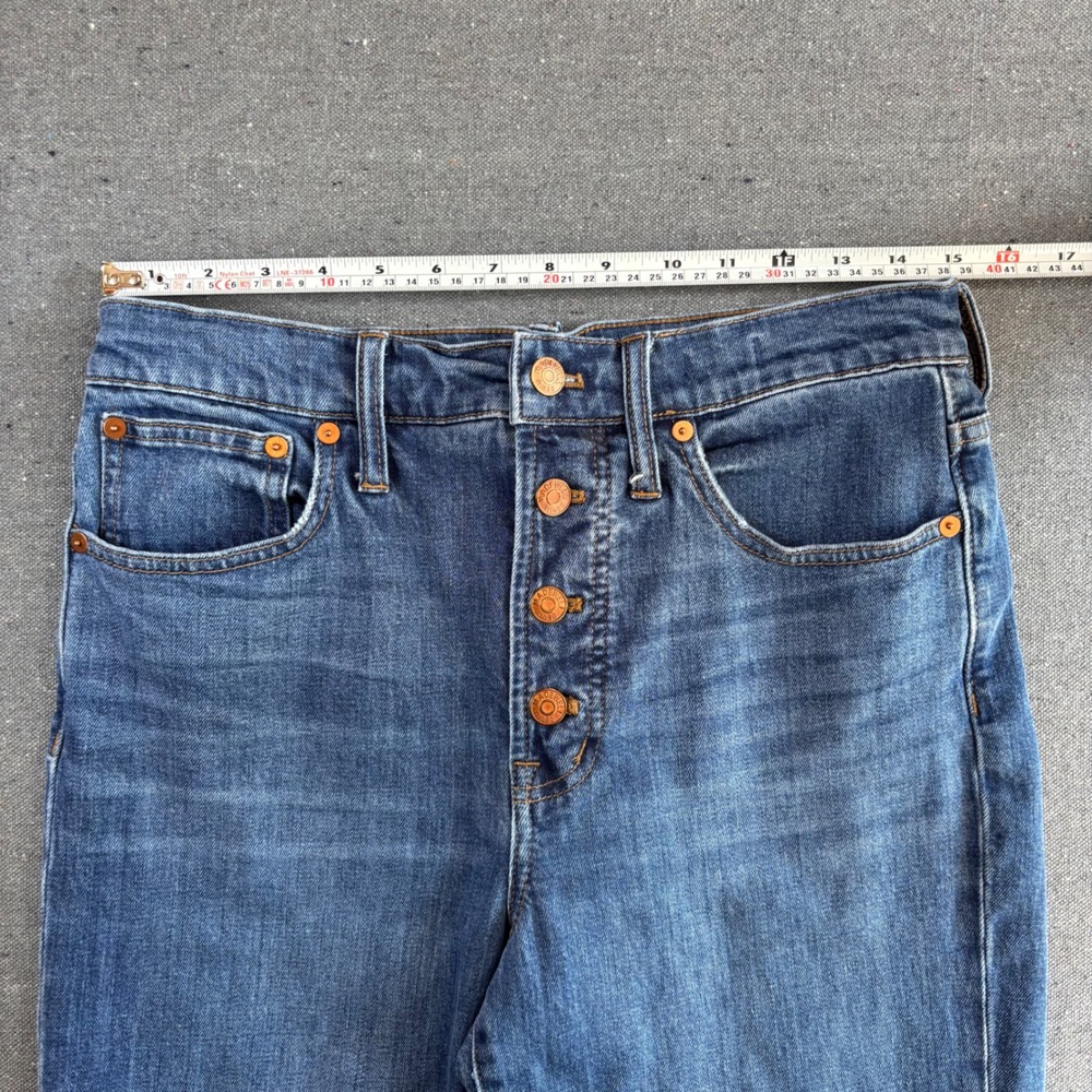 Madewell The Perfect Vintage Crop Jean Womens 28 Excellent Button Fly High Rise - Picture 6 of 9